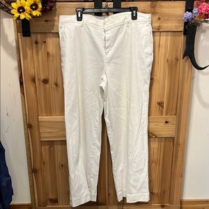 Chaps Women's White Wide Leg Jeans